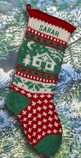 Cabin Personalized Stocking Annie S Woolens Christmas